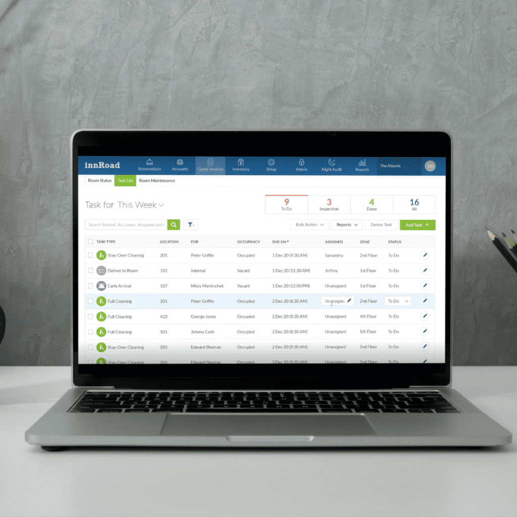 task management for hotel